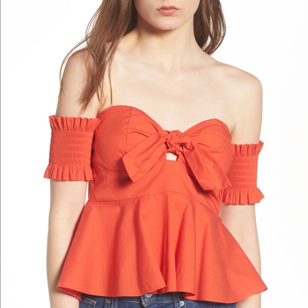 Socialite off shoulder top
